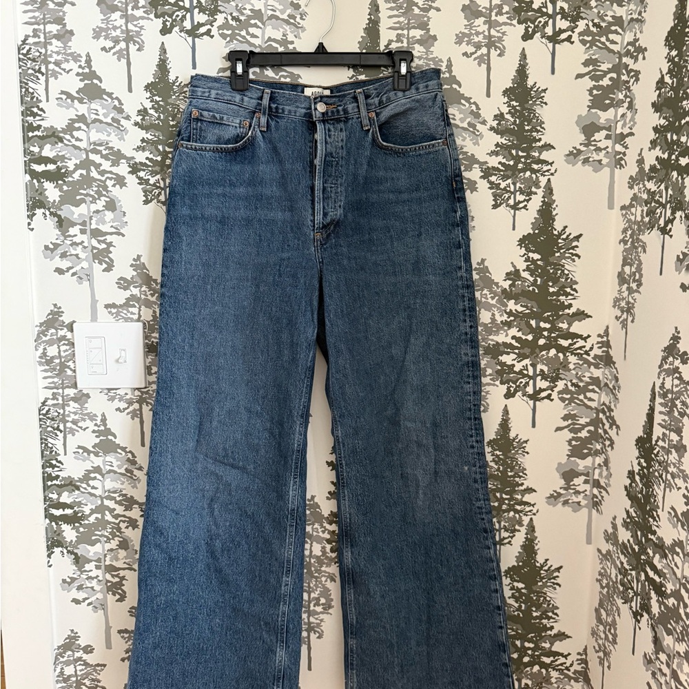 Agolde Women's Flare Wide Leg Jeans in Blue